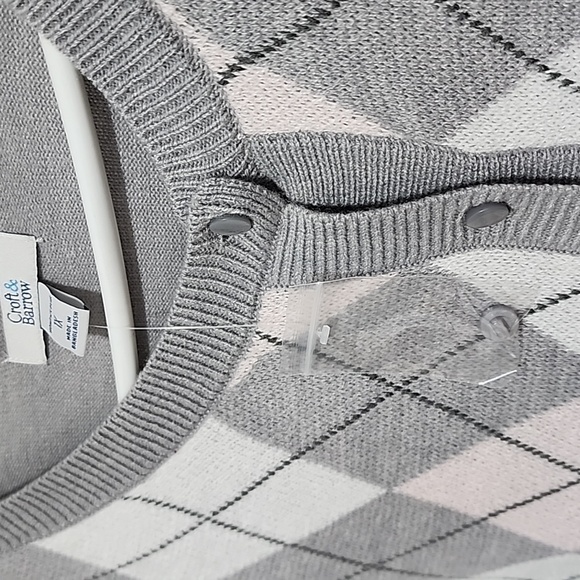 Croft & Barrow Gray/Pink Argile Sweater - Picture 6 of 6